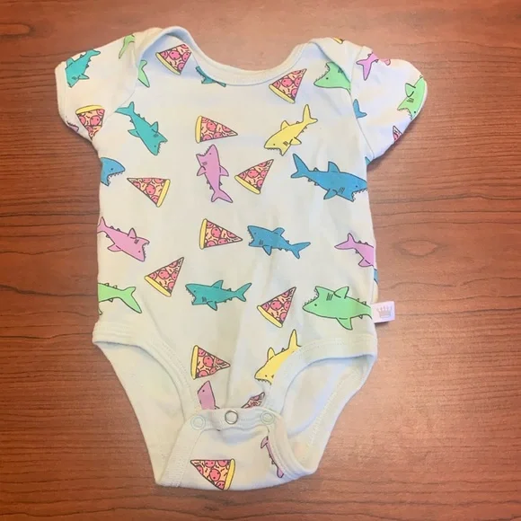 One Pieces Rosie Pope Shark And Pizza Onesie Poshmark